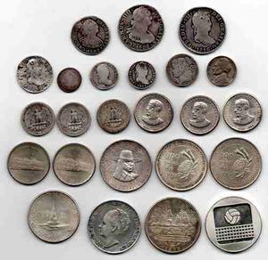 Gran Lote De Monedas De Plata 340 Gr