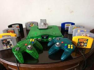 Nintendo 64 Dos Mandos Y 10 Juegos