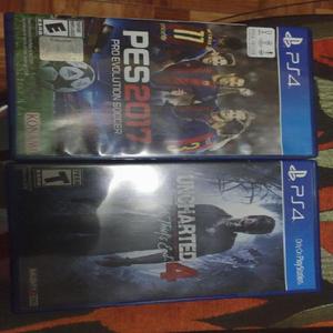 Vendo Pes 2017/uncharted 4 Ps