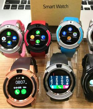 TIENDA: Smartwatch Reloj Inteligente Redondo V8 Sim Card