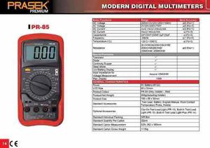 Multimetro Digital Prasek Premium Pr-85