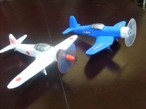 Aviones Cero y Corsair