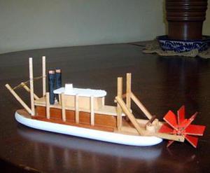 Barco Mississipi en madera pino.