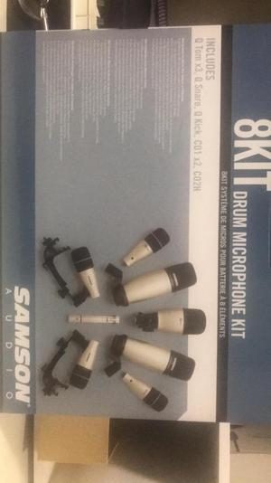 Kit de 8 Microfonos para Bateri Samson