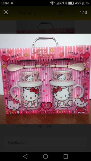 Set de Taza Hello Kitty