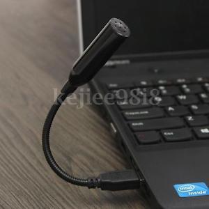 Mini USB Microfono Flexible Estereo Para PC Portatil