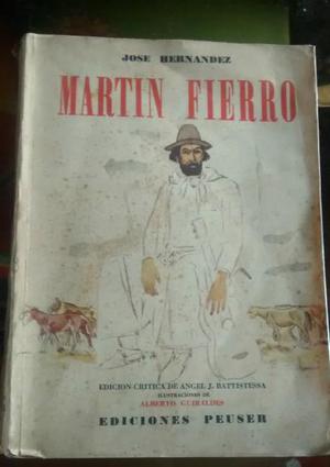Libro sobre Martin Fierro Editoriaal Peuser 