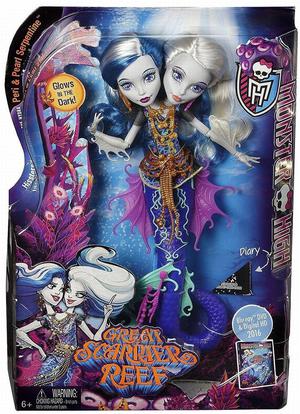 Muñecas Monster High Sirena Pery y Pear Dos Cabezas