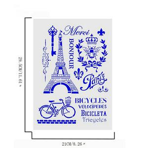 Stencil de Paris,bicicleta,amor,manualid
