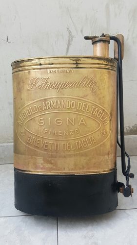 Antiguo Fumigador De Cobre Sigma Made In Italy