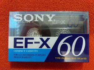 Cassette Sony Efx  Minutos Nuevo Sellado - 20 Soles