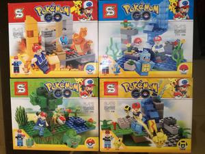 Pokemon Go Tipo Lego Set 4 en 1