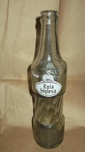 botella kola inglesa antigua