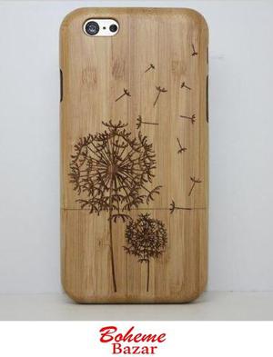 Carcasa de Bambù Madera Natural para Apple iPhone 5 5s Se