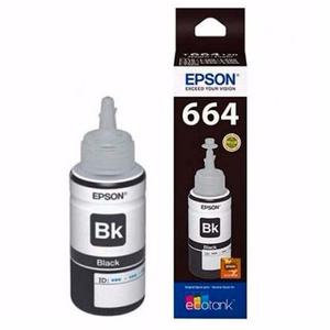 Epson -botella De Tinta Sistema Continua 664 Negro 70 Ml.