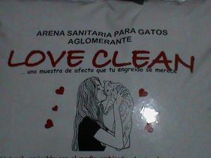 ARENA SANITARIA PARA GATOS LOVE CLEAN / AGLOMERANTE