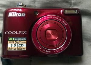 Nikon Coolpix 20.1 Megapixeles Como Nueva