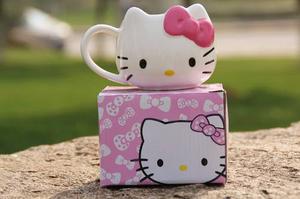 Taza Cerámica Hello Kitty - Rosada