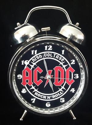 Reloj Despertador Estilo Vintage Ac / Dc Acdc Para Regalo