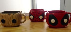 Taza Pop Groot Spiderman Deadpool