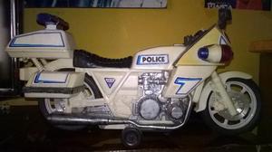 antiguo juguete de moto policial