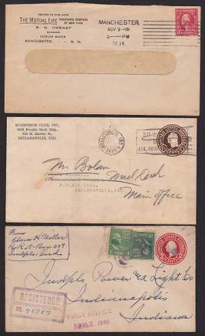 Estados Unidos Sobres Antiguos, Historia Postal