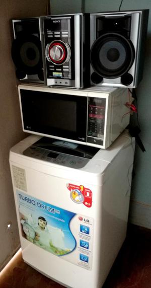 Lavadora Lg Microondas Equipo Sony