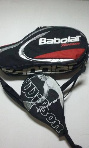 Mochila Babolat Team Line Rojo 6 Pack + Raqueta