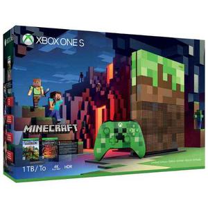 Consola Xbox One S 1tb Edición Limitada - Minecraft Bundle