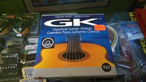 Cuerdas Nylon Negras Para Acustica Guitarra Gk 960 Set
