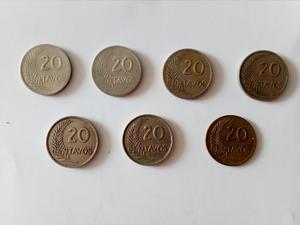 Lote de Monedas de 20 centavos