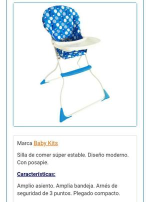 Silla de Comer Marca Baby Kits