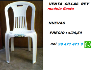 VENDO SILLAS marca REY modelo FIESTA