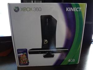 Xbox 360 Slim 4gb Kinect Juegos y tranformador