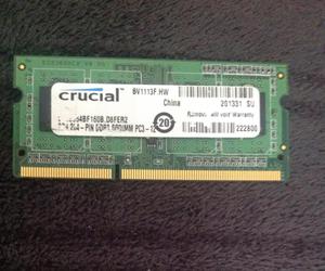 Memoria Laptop Ddr3 2Gigas