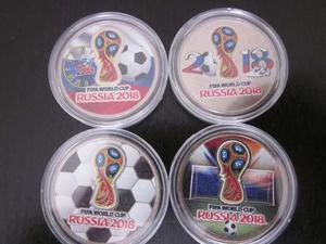 Monedas Mundial Rusia Fifa  Coloreadas Unc