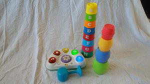 Fisher price tambor musical y apilables playschool