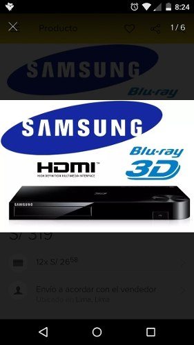 Blu-ray Samsung Bd H Nuevo