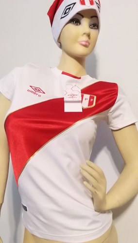 Camiseta Peru Rusia  Mujer. Tela Original