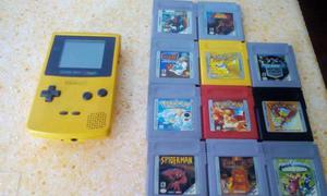 Game Boy Color Con 10 Juegos Originales
