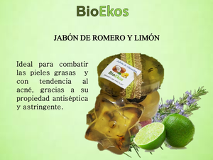 Jabón Natural de Romero y Limón