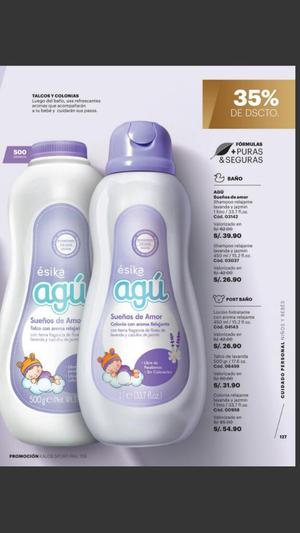 Talco Agú de Bebe de 500g