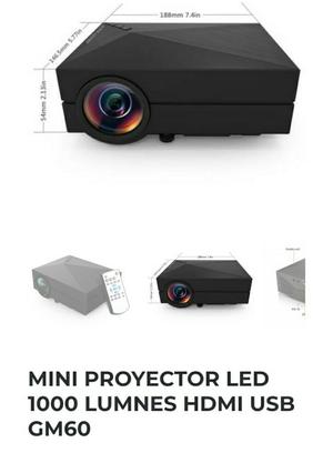 Mini Proyector Gm60 Led  Lumnes