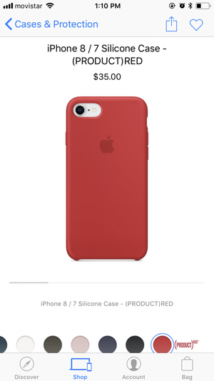 APPLE SILICONE CASE PRODUCTRED
