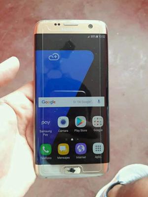 Samsung S7 Edge Dorado con Detalle