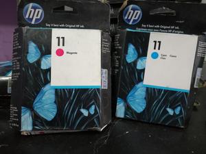 Tinta Hp 11 Magenta Y Cyan Original