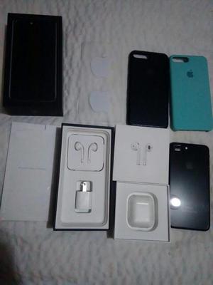 iPhone 7 Plus Negro 256 Gb + Airpods