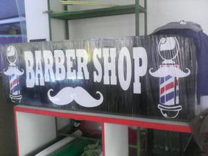 letrero luminoso barbershop nuevo