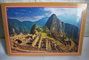 Rompecabezas  piezas ciudadela de Machu Picchu. Medidas
