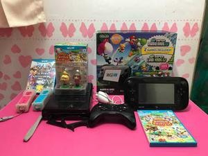Nintendo Wii U Combo +juegos+mandos Extra Amibos Tdo En Caja